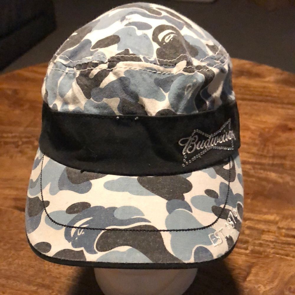 Blue and Grey Budweiser Camo Brenton Hat